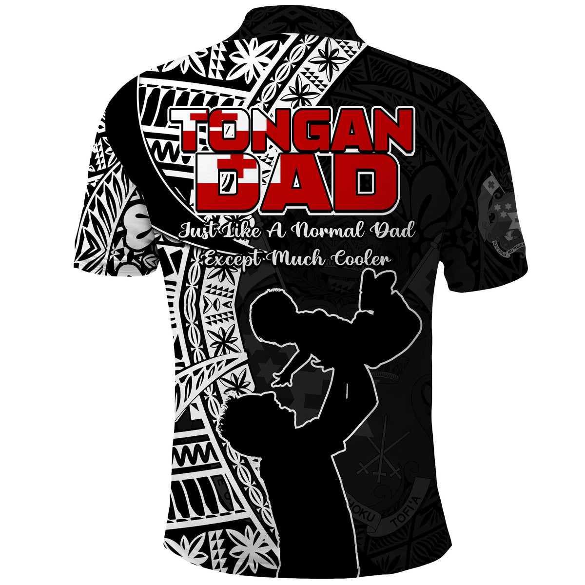 Custom Tonga Polo Shirt Happy Tongan Fathers Day LT13 - Polynesian Pride