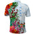 Custom Fiji Polo Shirt Proud Fijian Tapa mix Tagimoucia Flowers LT13 - Polynesian Pride