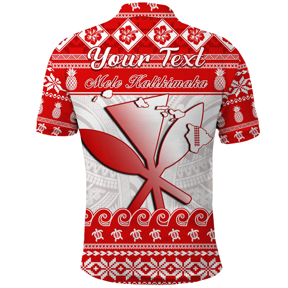 Custom Hawaii Christmas Polo Shirt Kanaka Polynesian Santa Claus Mele Kalikimaka LT14 - Polynesian Pride