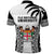Fiji University Polo Shirt National Fijian Tapa Pattern White LT14 - Polynesian Pride