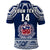 Custom Personalise Text and Number Samoa Rugby Polo Shirt Toa Samoa Pacific Sporty LT14 - Polynesian Pride