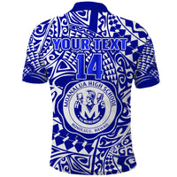 (Custom Text and Number) Hawaii Polo Shirt Moanalua High School Tribal Kakau LT14 - Polynesian Pride