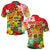 Custom Aloha Poly Fest Polo Shirt Polynesian Pattern With Tropical Flowers LT14 Adult Reggae - Polynesian Pride