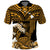 Custom Hawaii Polo Shirt Kakau Polynesian Crab With Waves Ver.02 LT14 Gold - Polynesian Pride