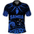 Custom Samoa Tatau Polo Shirt Blue Polynesian Ula Nifo LT13 Blue - Polynesian Pride