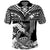 Custom Hawaii Polo Shirt Kakau Polynesian Crab With Waves Ver.04 LT14 Black - Polynesian Pride