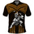 Custom Hawaii Polo Shirt Hawaiian Warrior With Weapon Polynesian Ver.07 LT14 Gold - Polynesian Pride