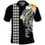 Custom Hawaii Polo Shirt Kakau Kanaka Maoli Combine Polynesian Shark Ver.07 LT14 Black - Polynesian Pride