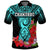 Custom Guam Chamorro Polo Shirt Guaman Latte Stone Tropical Flowers Turquoise Style LT14 - Polynesian Pride