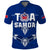 Toa Samoa Rugby Polo Shirt Siamupini Proud Blue LT13 Blue - Polynesian Pride