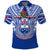 (Custom Text and Number) Samoa Rugby Polo Shirt Manu Samoa 7s Ginger Blue Polynesian LT14 - Polynesian Pride