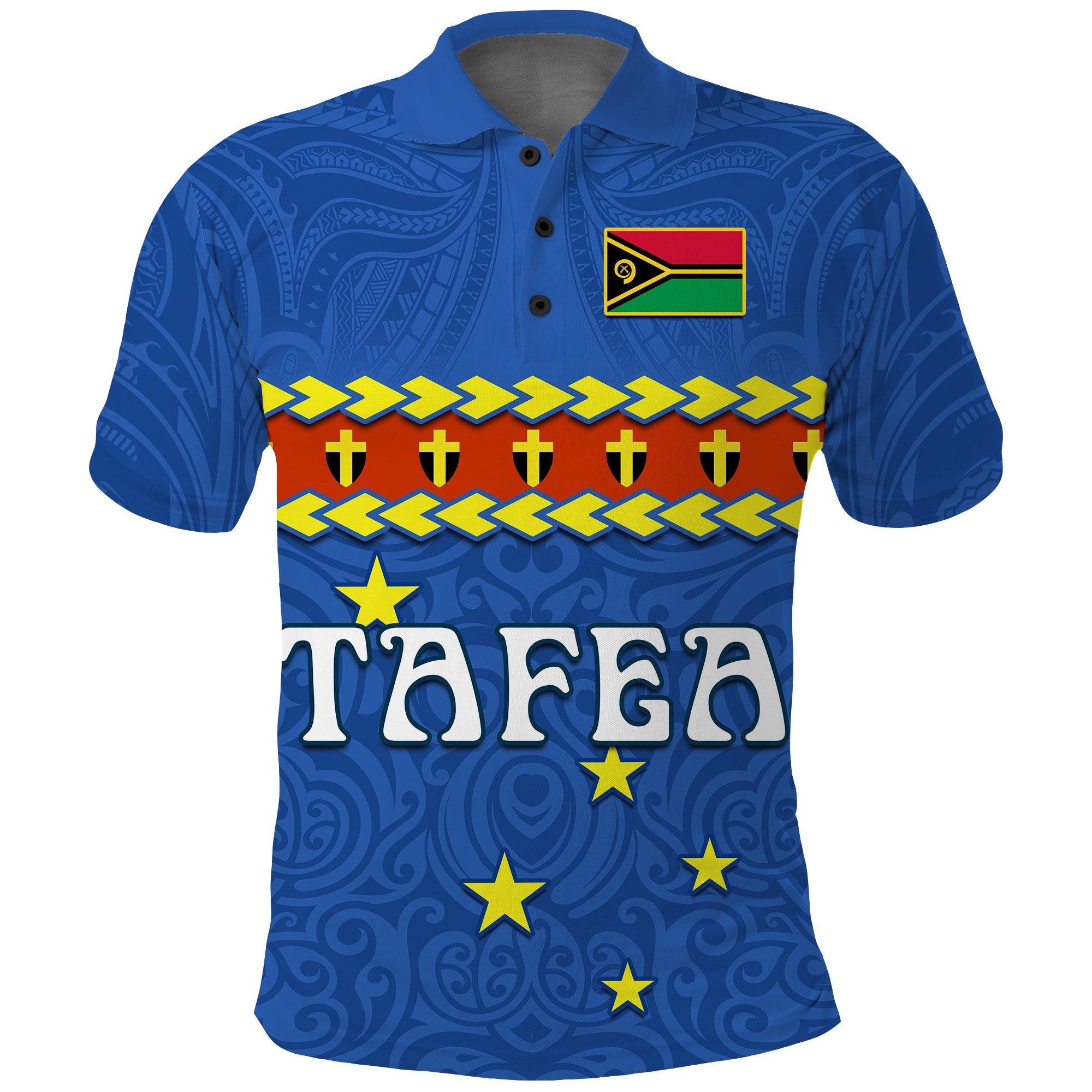 Custom Tafea Province Polo Shirt Vanuatu Pig Tusk Polynesian Flag Style LT14 Adult Blue - Polynesian Pride