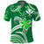 Custom Hawaii Flowers Wave Polo Shirt Kanaka Maoli Green Polynesian LT13 Green - Polynesian Pride