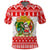 Hawaii Christmas Polo Shirt Kanaka Polynesian Santa Claus Mele Kalikimaka LT14 Red - Polynesian Pride