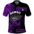 Custom Hawaii Polo Shirt Kakau Warrior Helmet Gradient Purple Polynesian LT14 Purple - Polynesian Pride