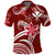 Custom Hawaii Flowers Wave Polo Shirt Kanaka Maoli Red Polynesian LT13 Red - Polynesian Pride