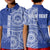 (Custom Personalised) Tupou Tonga College Polo Shirt KID Tongan Ngatu Pattern LT14 Kid Blue - Polynesian Pride