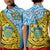 (Custom Personalised) Tuvalu 1978 Polo Shirt KID Happy 44th Independence Anniversary Polynesian Pattern LT14 Kid Yellow - Polynesian Pride