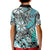 (Custom Personalised) Hawaii Polo Shirt KID Tribal Plumeria With Polynesian Turtle Ver.04 LT14 - Polynesian Pride