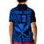 (Custom Text and Number) Hawaii Day Kakau Polo Shirt KID Proud To Be Hawaiian Blue King Kamehameha and Kanaka Maoli LT13 - Polynesian Pride