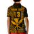 (Custom Text and Number) Hawaii Day Kakau Polo Shirt KID Proud To Be Hawaiian Gold King Kamehameha and Kanaka Maoli LT13 - Polynesian Pride