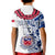 (Custom Personalise Text and Number) Toa Samoa Rugby Polo Shirt KID Siamupini Ula Fala White LT13 - Polynesian Pride