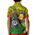 (Custom Personalised) The Shaka Hawaii Polo Shirt KID Tropical Flowers Reggae Version LT13 - Polynesian Pride