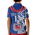 (Custom Personalise Text and Number) Toa Samoa Rugby Polo Shirt KID Siamupini Ula Fala Blue LT13 - Polynesian Pride