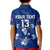 (Custom Personalise Text and Number) Toa Samoa Rugby Polo Shirt KID Siamupini Proud Blue LT13 - Polynesian Pride