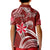 Custom Hawaii Flowers Wave Polo Shirt Kanaka Maoli Red Polynesian LT13 - Polynesian Pride