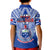 Samoa Rugby Polo Shirt Manu Samoa 7s Ginger Blue Polynesian LT14 - Polynesian Pride