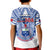 (Custom Text and Number) Samoa Rugby Polo Shirt Manu Samoa 7s Ginger White Polynesian LT14 - Polynesian Pride