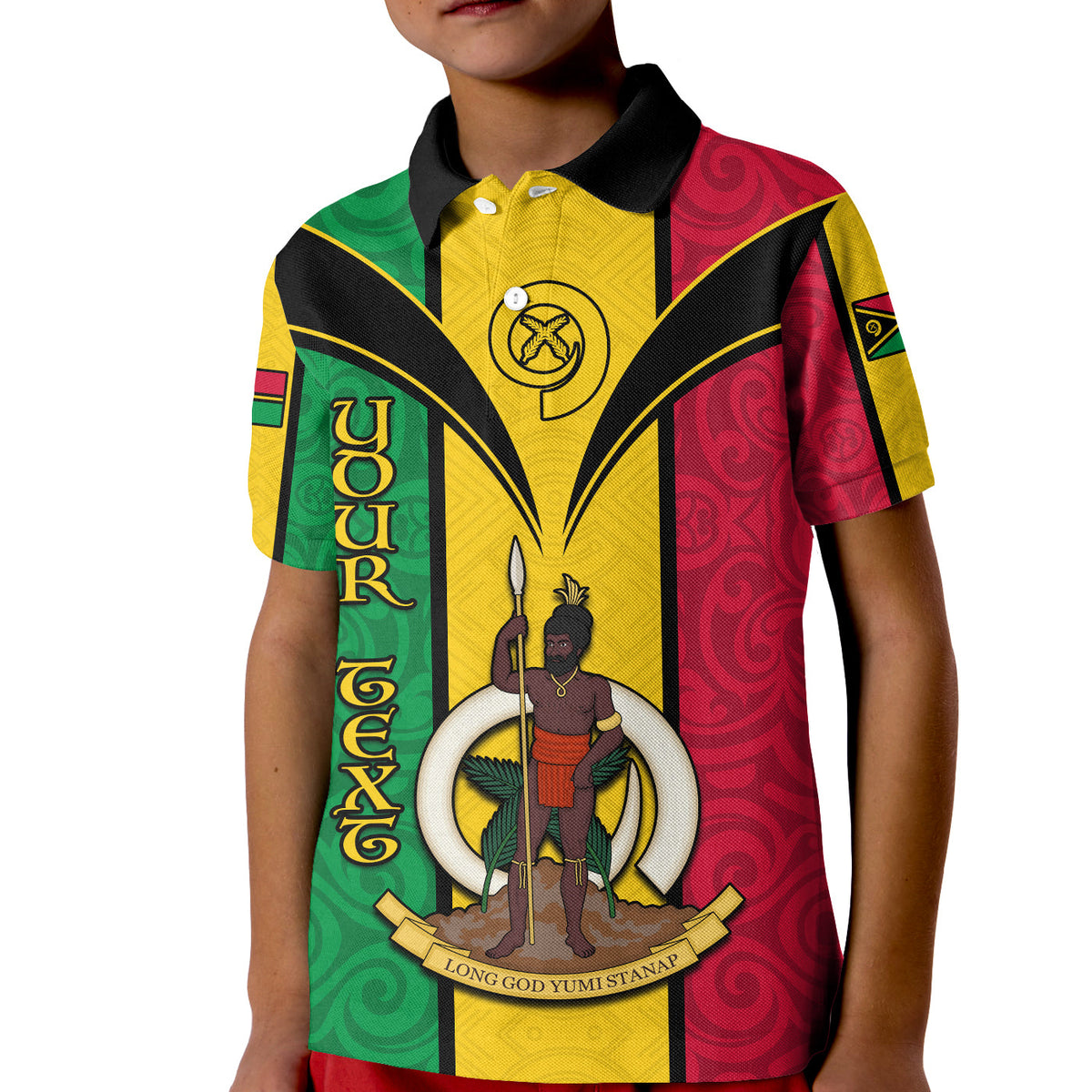 Custom Vanuatu Polo Shirt Pig Tusk Polynesian LT13 - Polynesian Pride