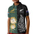 (Custom Text and Number) South Africa Protea and New Zealand Fern Polo Shirt Rugby Go Springboks vs All Black LT13 - Polynesian Pride