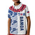 (Custom Personalise Text and Number) Toa Samoa Rugby Polo Shirt KID Siamupini Ula Fala White LT13 - Polynesian Pride