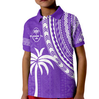 (Custom Text and Number) Fiji Rugby Sevens Polo Shirt Fijian 7s Tapa Polynesian Purple LT13 - Polynesian Pride