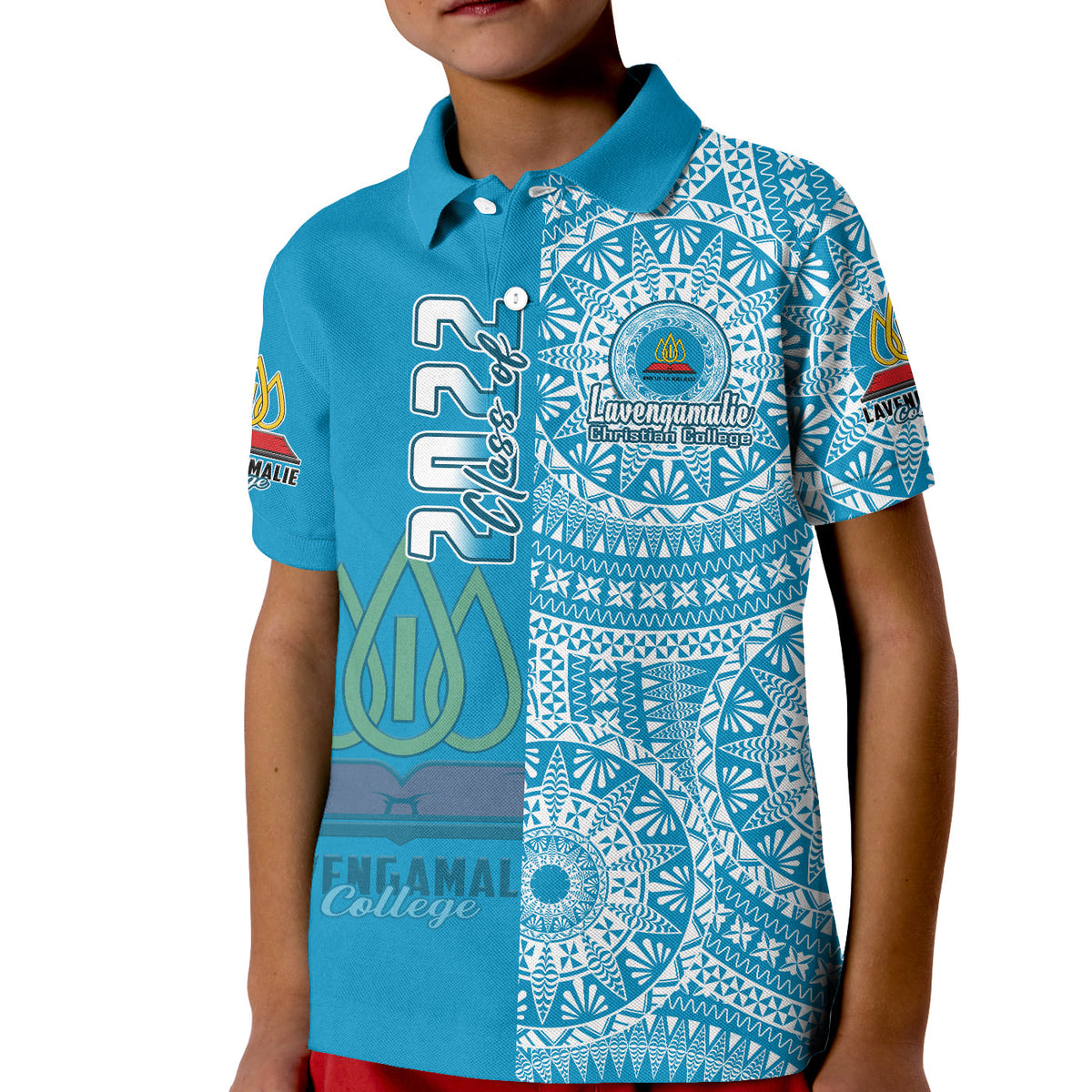Custom Lavengamalie Tonga College Polo Shirt Class Of Year Tongan Ngatu Pattern LT14 - Polynesian Pride