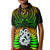 Aotearoa Fern Polo Shirt KID New Zealand Hei Tiki Special Style LT13 Kid Green - Polynesian Pride