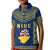 (Custom Personalised) Niue Polo Shirt KID Happy Constitution Day Niuean Hiapo Crab With Map LT14 - Polynesian Pride