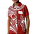 (Custom Text and Number) Rarotonga Cook Islands Polo Shirt KID Turtle and Map Style Red LT13 - Polynesian Pride