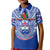 (Custom Text and Number) Samoa Rugby Polo Shirt Manu Samoa 7s Ginger Blue Polynesian LT14 - Polynesian Pride