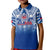 Samoa Rugby Polo Shirt Toa Samoa Polynesian Pacific Navy Version LT14 - Polynesian Pride