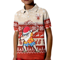 Custom Hawaii Mele Kalikimaka Polo Shirt Dabbing Santa Red Merry Christmas LT14 - Polynesian Pride