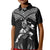 (Custom Personalised) Hawaii Polo Shirt KID Hawaiian Warrior With Weapon Polynesian Ver.01 LT14 Kid Black - Polynesian Pride