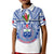 Samoa Rugby Polo Shirt Manu Samoa 7s Ginger White Polynesian LT14 - Polynesian Pride