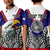 (Custom Personalised) American Samoa Polo Shirt KID Bald Eagle Mix Polynesian LT13 Unisex Blue - Polynesian Pride