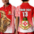 (Custom Text and Number) Kolisi Tonga College Atele Polo Shirt KID Home of the Lions LT13 Red - Polynesian Pride