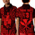 (Custom Text and Number) Hawaii Day Kakau Polo Shirt KID Proud To Be Hawaiian Red King Kamehameha and Kanaka Maoli LT13 Kid Red - Polynesian Pride