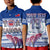 Custom Personalise Text and Number Toa Samoa Rugby Polo Shirt Uso Aso Uma Go Champions White LT13 - Polynesian Pride