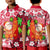 (Custom Personalised) Mele Kalikimaka Polo Shirt KID Christmas Hawaii with Santa Claus LT13 Unisex Red - Polynesian Pride